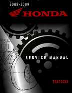 2008-2009 Honda TRX700 X X (TRX 700 XX) Factory Service Manual