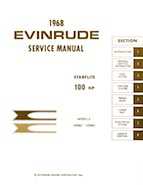 100HP 1968 100883 Evinrude outboard motor Service Manual