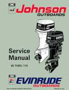115HP 1993 J115TLAT Johnson outboard motor Service Manual