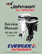1997 Johnson Evinrude "EU" 40 thru 55 2-Cylinder Service Repair Manual, P/N 507265