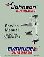 1997 Johnson Evinrude "EU" Electric Outboards Service Manual, P/N 507260