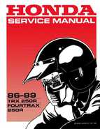 1986-1989 Honda TRX250 FourTrax 250R Service Manual