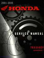 2001-2005 - Honda TRX250EX Sportrax TRX250EX Factory Service Manual
