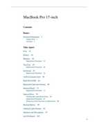 MacBook Pro 17-Inch Early-Late 2008 Service Manual