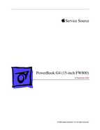 Apple PowerBook G4 - 15 Firewire 800 manual