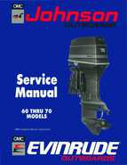 1990 Johnson Evinrude ES 60 thru 70 Service Manual, P/N 507873