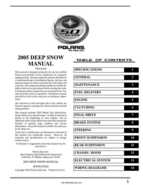 2005 Polaris Deep Snow Factory Service Manual