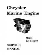 Chrysler Marine Engine LM318/360-BW Service Manual